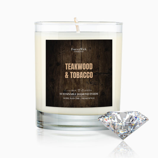 Teakwood & Tobacco Diamond Candle