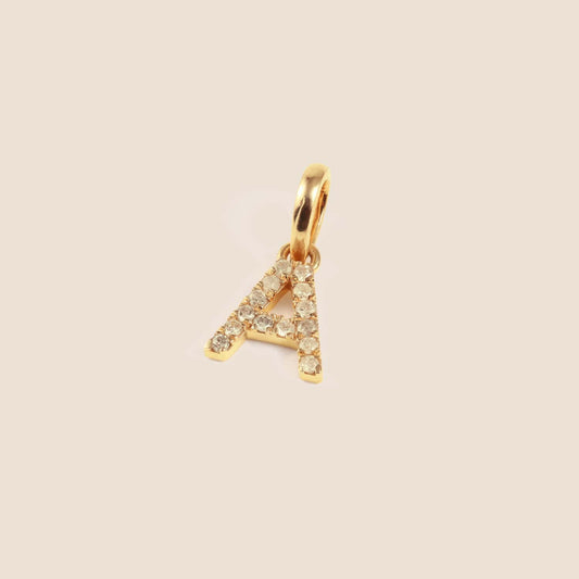 14K Gold Initials Pendants