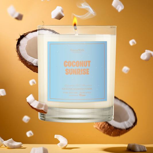 Coconut Sunrise Diamond Candle