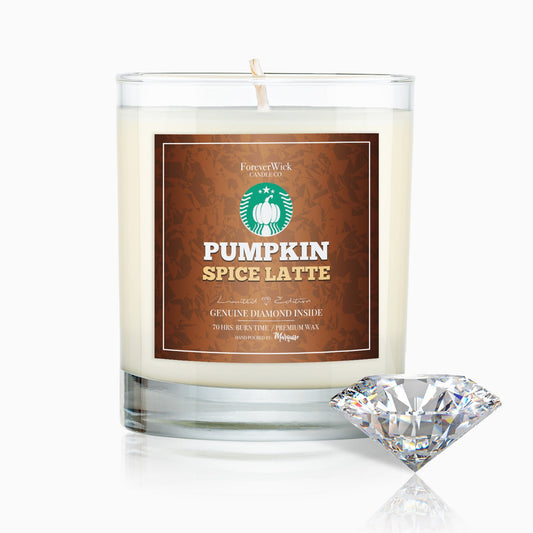 Pumpkin Spice Latte Diamond Candle