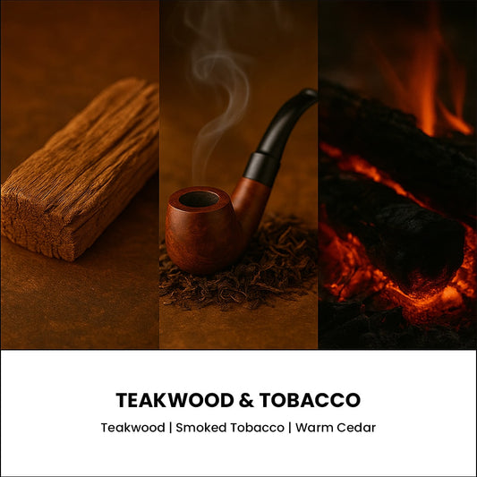 Teakwood & Tobacco Diamond Candle