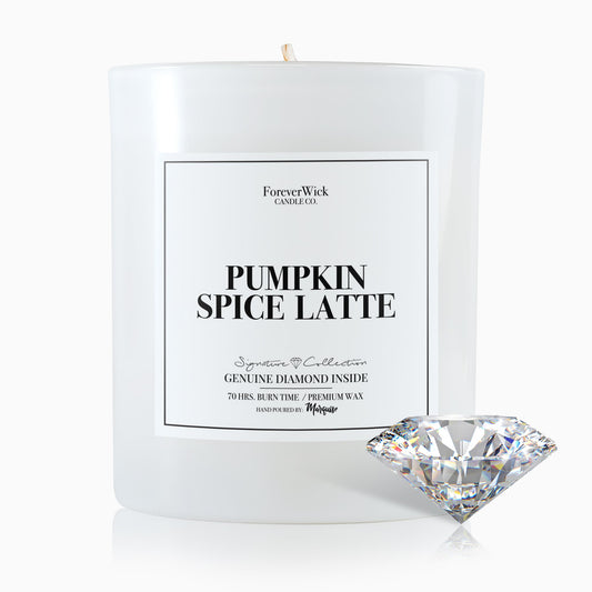 Pumpkin Spice Latte Diamond Candle