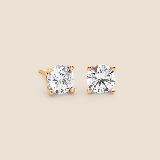 Four-Claw Diamond Stud Earrings 1/2 ct. tw. (100 Diamonds)