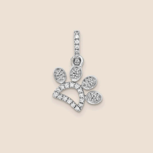 Paw Print Pendant 20 Diamond