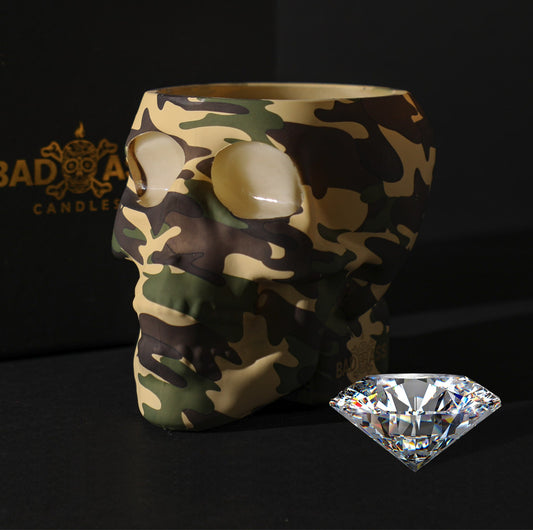 The Camo Skull Donation Diamond Candle