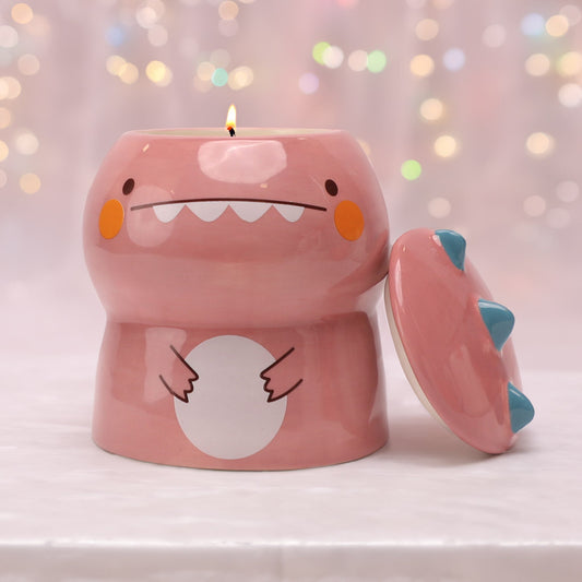 Cuddle-Saurus Reusable Coffee Mug Diamond Candle