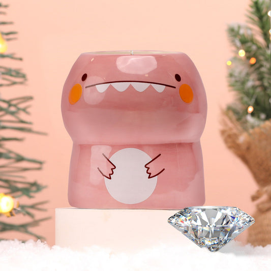 Cuddle-Saurus Reusable Coffee Mug Diamond Candle