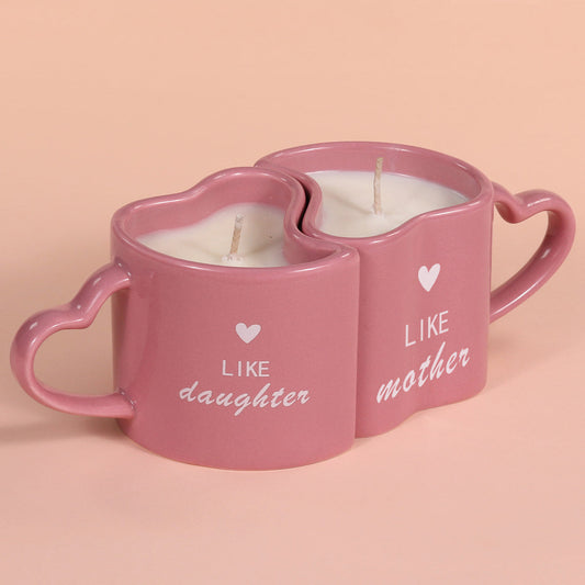 2 Diamond Mother/Daughter Reusable Coffee Mugs