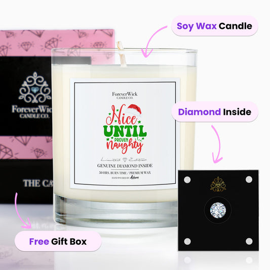 Nice Until Proven Naughty Diamond Candle