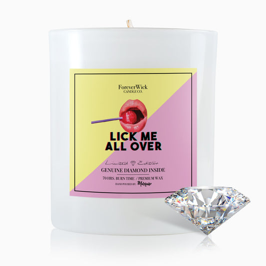 Lick Me All Over Diamond Candle