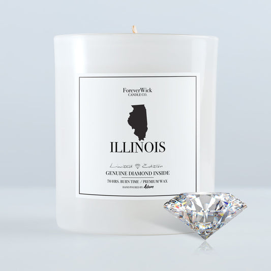 Illinois Diamond Candle