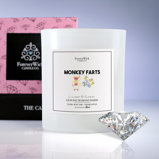 Monkey Farts Diamond Candle