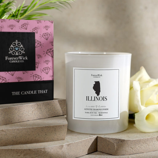 Illinois Diamond Candle